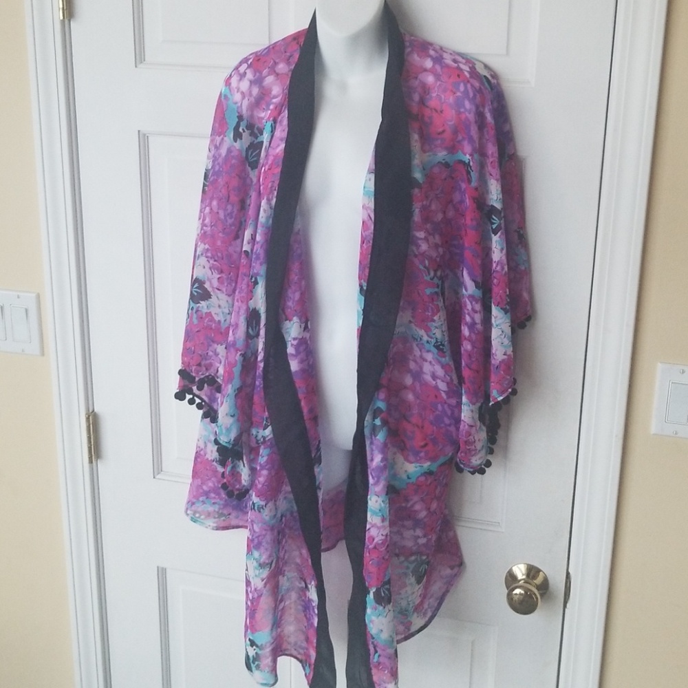 Swim Cover Up Floral Design